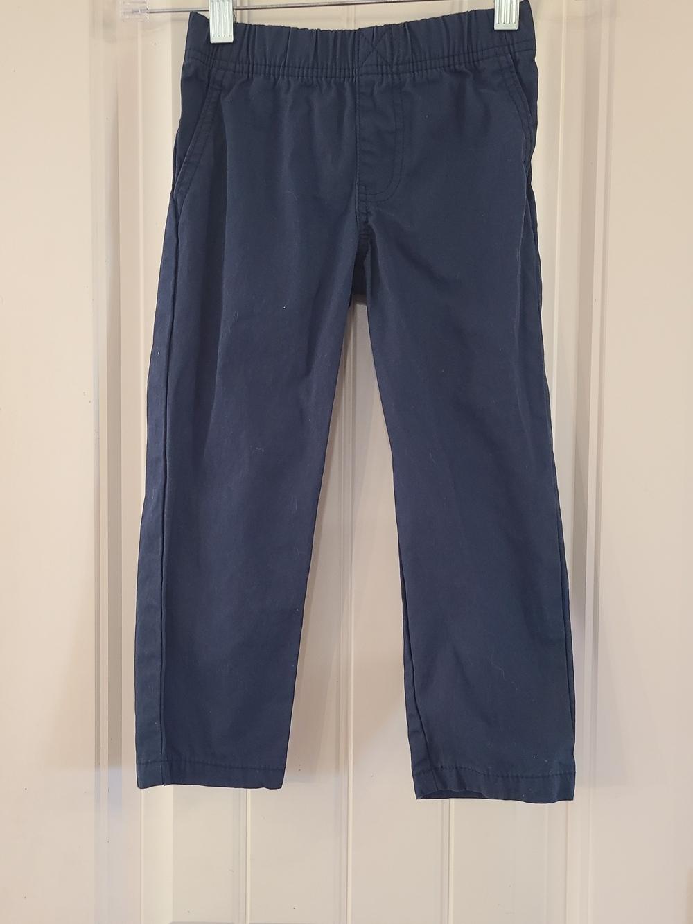 Carter's Navy Elastic-Waist Chino Pants 4T